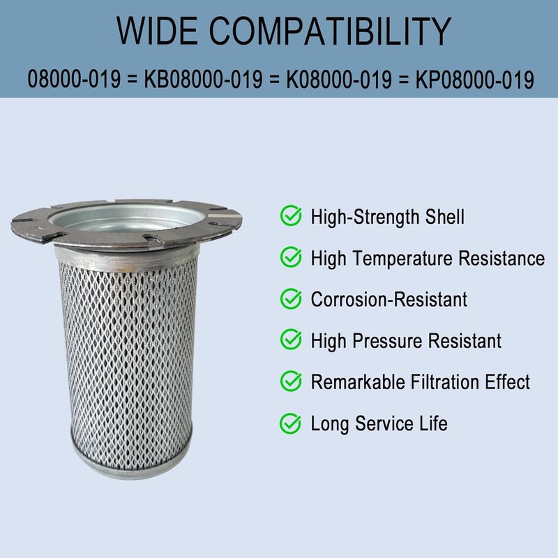 Bounetim 08000-019 Air Oil Separator Spin-On Filter Compatible With Sullivan/Palatek Air Compressor, Replace KB08000-019 - Image 5